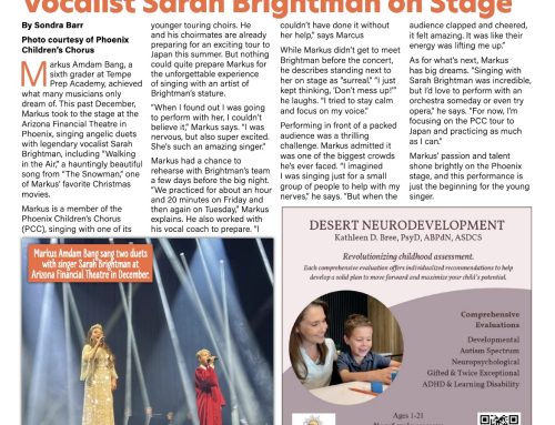 Tempe Sixth Grader Markus Amdam Bang Joins Legendary Vocalist Sarah Brightman on Stage